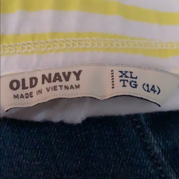 striped Old Navy yellow - Picture 2 of 2